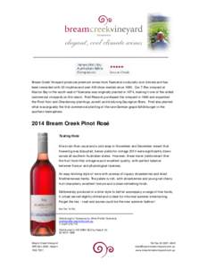 Tasmanian wine / Ripeness in viticulture / Yield / Sonoma County wineries / Wine / Pinot noir / German wine