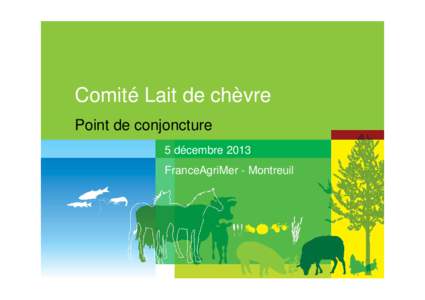 Comité Lait de chèvre Point de conjoncture 5 décembre 2013 FranceAgriMer - Montreuil  Un renversement de la tendance de la collecte
