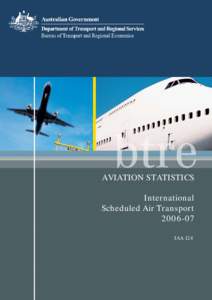AVIATION STATISTICS International Scheduled Air Transport[removed]IAA 124