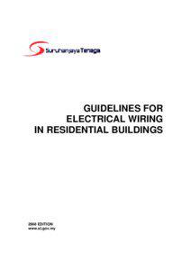 GUIDELINES FOR ELECTRICAL WIRING IN RESIDENTIAL BUILDINGS