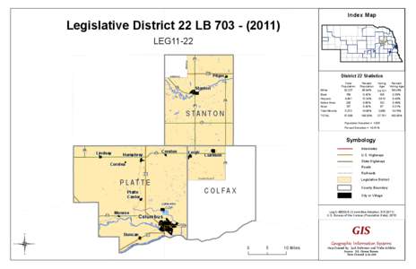 Index Map  Legislative District 22 LB[removed] Ave  LEG11-22