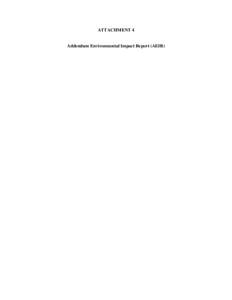 ATTACHMENT 4  Addendum Environmental Impact Report (AEIR) Draft Addendum Environmental Impact Report