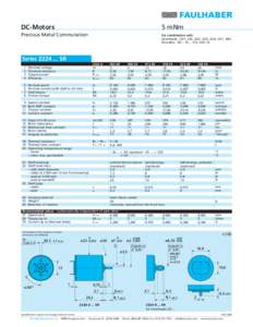 DC-Motors  5 mNm Precious Metal Commutation