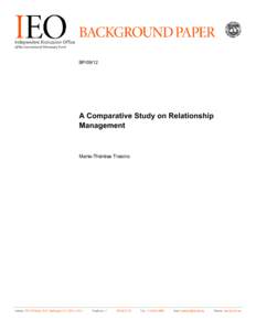 BP[removed]A Comparative Study on Relationship Management  Marie-Thérèse Trasino