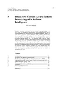 Human communication / Software / Science / User interfaces / Technical communication / User interface / Context awareness / Ambient intelligence / Interactivity / Human–computer interaction / User interface techniques / Humanâ€“computer interaction