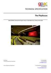 Microsoft Word - Technical Specification - The Playhouse (Jan 2013)