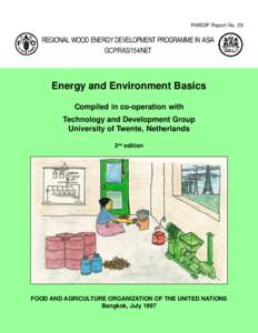 RWEDP Report No. 29  REGIONAL WOOD ENERGY DEVELOPMENT PROGRAMME IN ASIA GCP/RAS/154/NET  Energy and Environment Basics