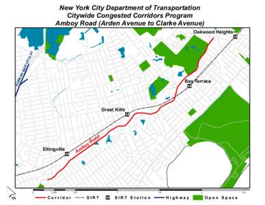 New York City Department of Transportation Citywide Congested Corridors Program Amboy Road (Arden Avenue to Clarke Avenue) ¤ n