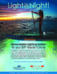 Kayak / Canoe / Light-emitting diode / Architecture / Technology / Visual arts / Lighting / Marine propulsion / Paddle