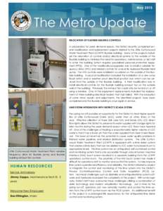 MayThe Metro Update Volume 67  RELOCATION OF FLUORIDE BUILDING CONTROLS