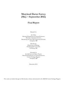 Microsoft Word - MDDarterSurvey_FinalReport2012.doc