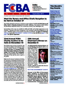 Index  Committee and Chapter Events PAGE 6  FCBA Foundation News PAGE 11