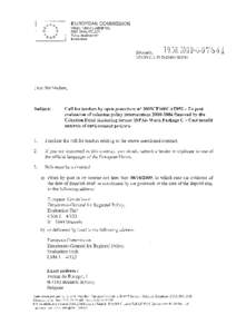 Evaluation / Management / Costs / Cost–benefit analysis / Public finance / Call for bids / Instrument for Structural Policies for Pre-Accession / Work / Deliverable / Business / Project management / Evaluation methods