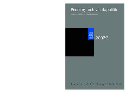 Penning- och valutapolitik 2007:2