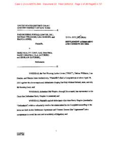 Case 1:13-cv[removed]JMA Document 22 Filed[removed]Page 1 of 28 PageID #: 57  Case 1:13-cv[removed]JMA Document 22 Filed[removed]Page 2 of 28 PageID #: 58 Case 1:13-cv[removed]JMA Document 22 Filed[removed]Page 3 of 28 Pa