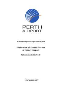 Declaration of Airside Services at Sydney Airport