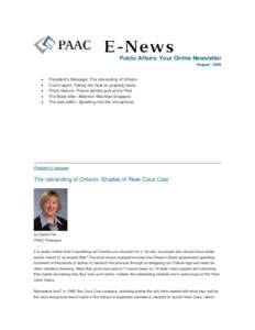 PAAC E-News, August • 2006