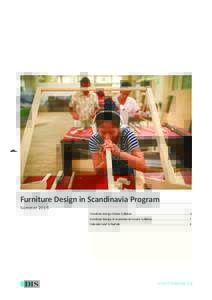 Furniture Design in Scandinavia Program Summer 2015 Furniture Design Studio Syllabus........................................................................2 Furniture Design in Scandinavia Course Syllabus...............