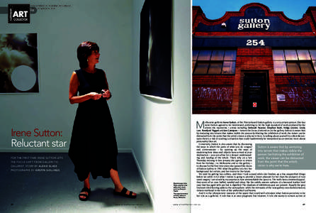 First published in Australian Art Collector, Issue 24 April-June 2003 gallery profile  M