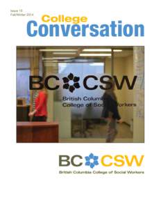Issue 10 Fall/Winter 2014 College  Conversation