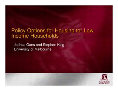 Microsoft PowerPoint - Gans, Joshua (Housing), Session 3A.ppt