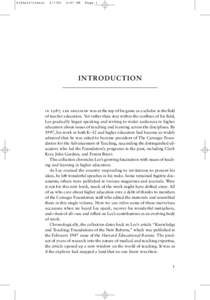 Teaching method / Carnegie Foundation for the Advancement of Teaching / Educational psychology / Alternative education / Year of birth missing / Education / Teaching / Lee Shulman