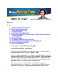 Toronto Transit Commission / Church and Wellesley / Municipal Property Assessment Corporation / Kristyn Wong-Tam / Toronto Community Housing / Yonge-Dundas Square / Yonge Street / Property tax / Wellesley / Ontario / Provinces and territories of Canada / Toronto