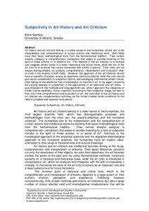 Criticism / Thought / Literary criticism / Hermeneutics / Art history / Art / Against Interpretation / Postmodernism / Erwin Panofsky / Philosophy / Arts / Aesthetics