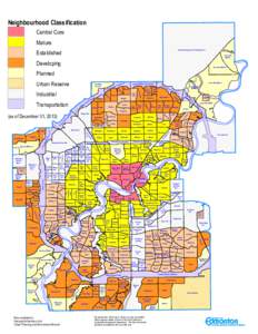 Neighbourhood Classification Map 2013