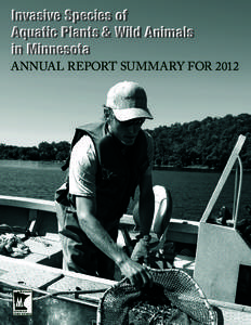 Invasive Species of Aquatic Plants & Wild Animals in Minnesota ANNUAL REPORT SUMMARY FOR 2012  Invasive species are non-native species that are a threat to the state’s natural resources and local economies that depend