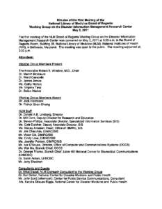 National Institutes of Health / Bioinformatics / Disaster medicine / United States National Library of Medicine / Emergency management / Office of the Assistant Secretary for Preparedness and Response / Disaster informatics / Nicole Lurie / PubMed / Medicine / Disaster preparedness / Medical libraries