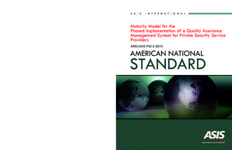 Computing / ASIS International / Professional certification / Sequence container / American National Standards Institute / Certified Information Systems Security Professional / Associative containers / Prevention / C++ Standard Library / Data security / Security