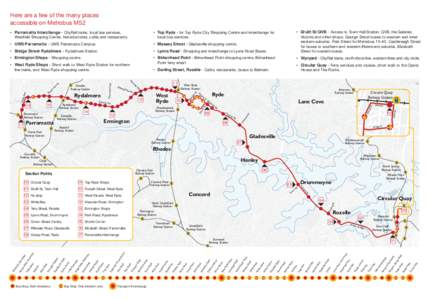 Suburbs of Sydney / West Ryde railway station / Ryde /  New South Wales / Parramatta railway station / Metrobus / Rydalmere railway station / Meadowbank railway station / Rydalmere /  New South Wales / Strathfield railway station / Transport in New South Wales / Sydney / New South Wales