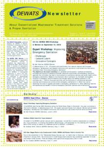 Newsletter About Decentralized Wastewater Treatment Solutions & Proper Sanitation For human dignity and urban environmental protection 