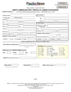 Print Form Print and fax to[removed]Submit by Email  Please update or correct information