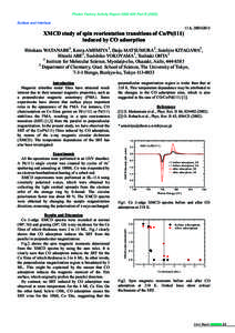 Photon Factory Activity Report 2002 #20 Part BSurface and Interface 11A, 2001G013  XMCD study of spin reorientation transitions of Co/Pt(111)