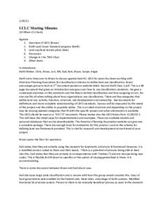 [removed]LULC Meeting Minutes (10:00am-11:15am) Agenda 1. Overview of LBCS (Bruce)