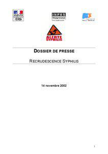 Recrudescence de la syphilis