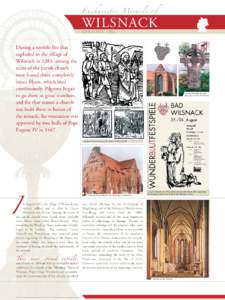 Eucharistic Miracle of  WILSNACK GERMANY, 1383  During a terrible fire that