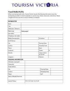 Microsoft Word - TVIC Travel Media Profile 2014