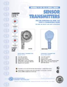 MODELS 4-20 IQ & SM95/SM84  CALIBRATION IS AS EASY AS  1, 2, 3…