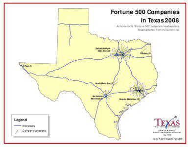 Fortune 500 Companies in Texas 2008