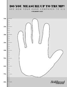 DO YOU MEASURE UP TO TRUMP? SEE HO W YO UR HAND CO M PARES TO HIS #TRUMPMYHAND 