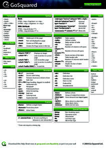 GoSquared  HTML Help Sheet Template <html>