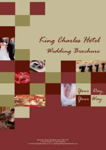 m  King Charles Hotel Wedding Brochure  Your Day,