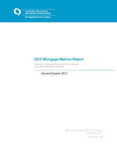 OCC Mortgage Metrics Report for the Second Quarter of 2012