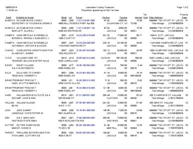 [removed]:18:43 pm Page 1 of 2  Lancaster County Treasurer