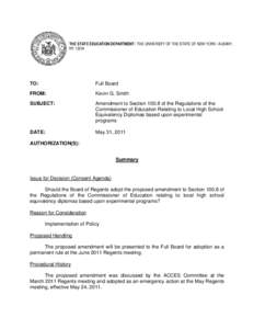 Regents Examinations / Education in Canada / University of the State of New York / High school diploma / Oklahoma State System of Higher Education / Education / Education in the United States / Education in New York