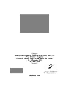 Tropical diseases / Biology / Helminthiases / Member states of the Organisation of Islamic Cooperation / Member states of the United Nations / Onchocerciasis / Carter Center / Ivermectin / Filariasis / Medicine / Health / Neglected diseases