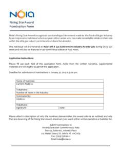 Microsoft Word - Nomination Form Rising Star Award 2015 Form